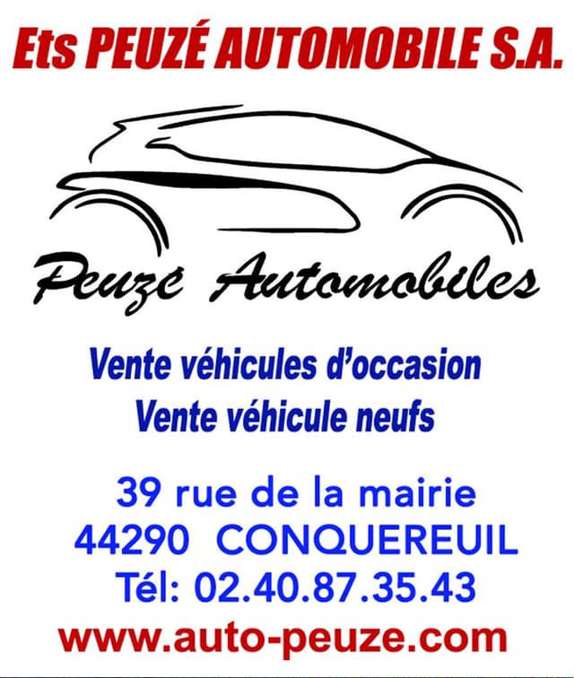 Logo du sponsors : Peuzé Automobiles