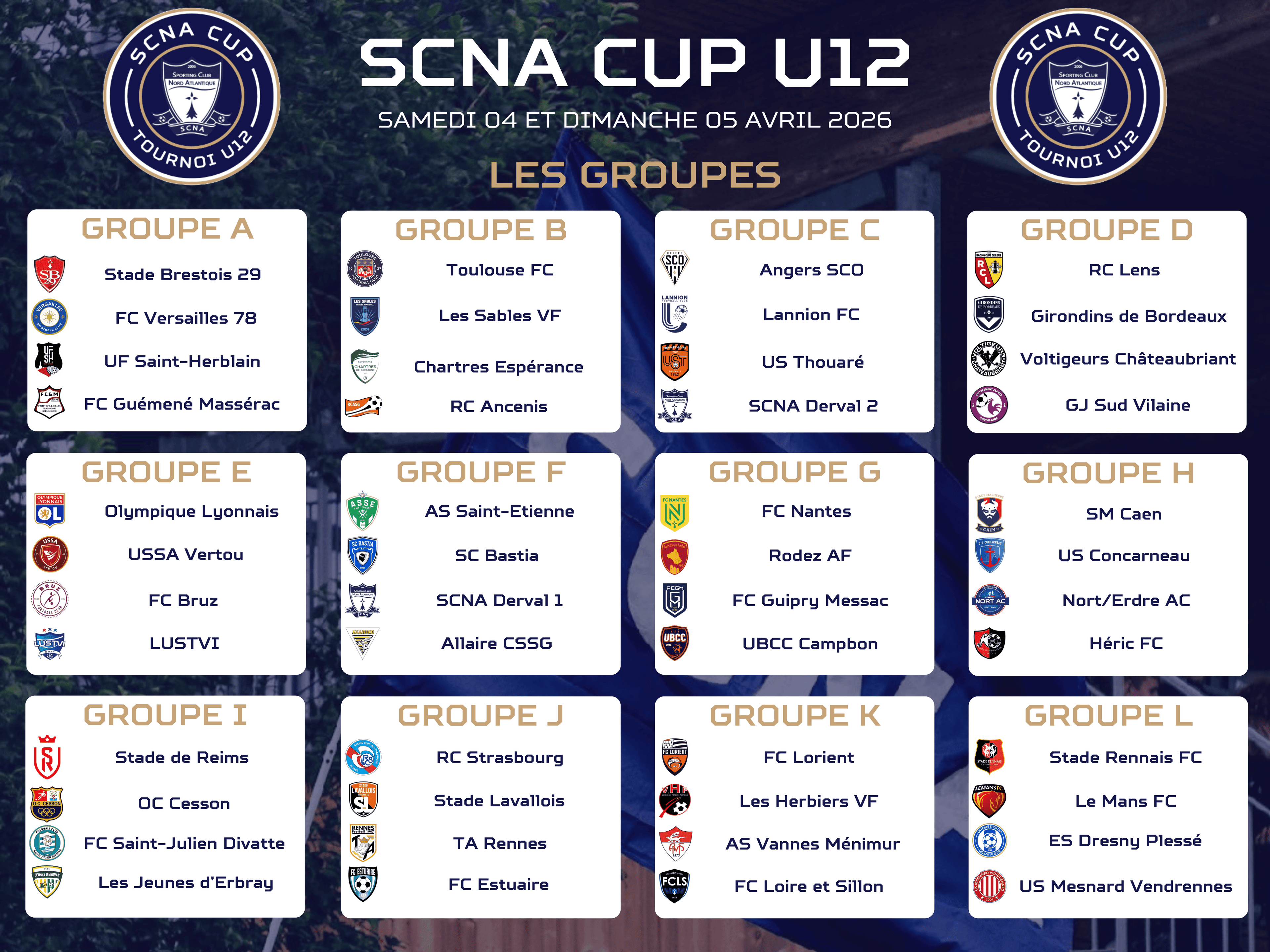 Illustration : SCNA CUP 2026 : les groupes