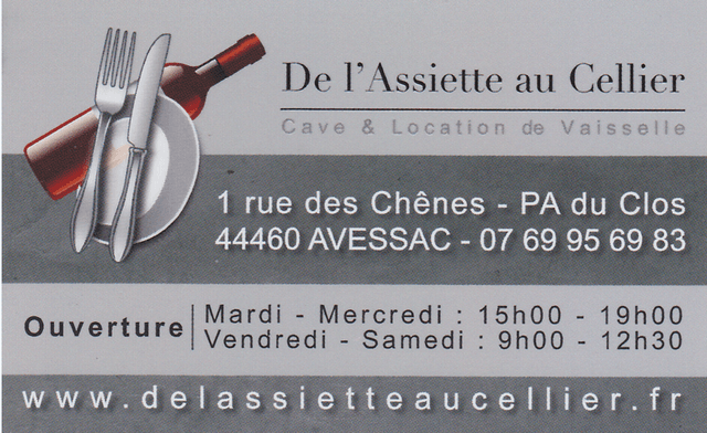 Logo du sponsors : de l'assiette au cellier