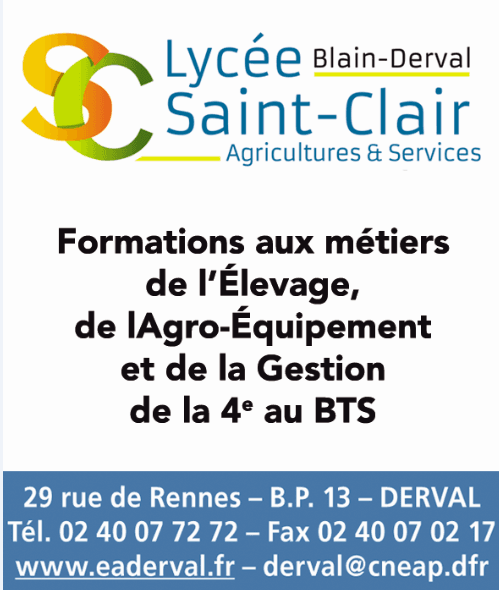 Logo du sponsors : Lycée Saint Clair Derval